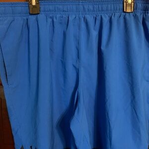 Under Armour Blue Athletic Shorts with Elastic Waistband